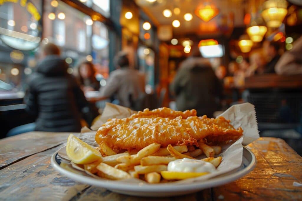 Délicieux fish and chips à Liverpool à savourer